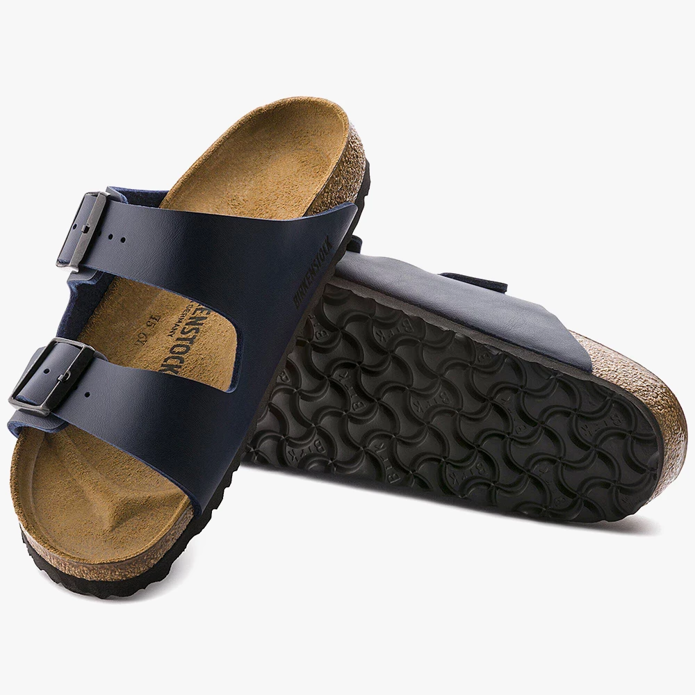 Birkenstock Unisex Arizona Birko Flor Sandals - Blue 3